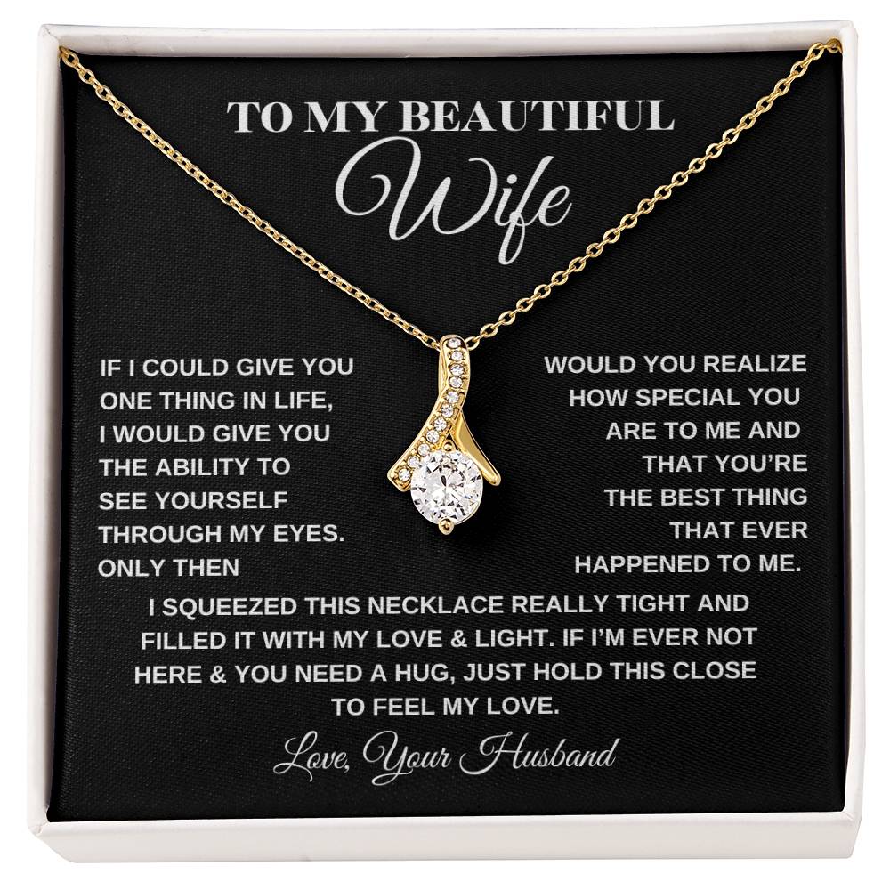To My Beautiful Wife | Alluring Beauty necklace