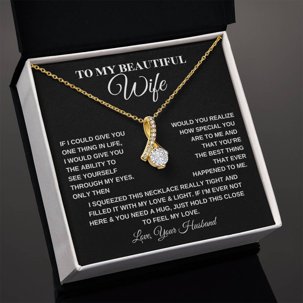 To My Beautiful Wife | Alluring Beauty necklace