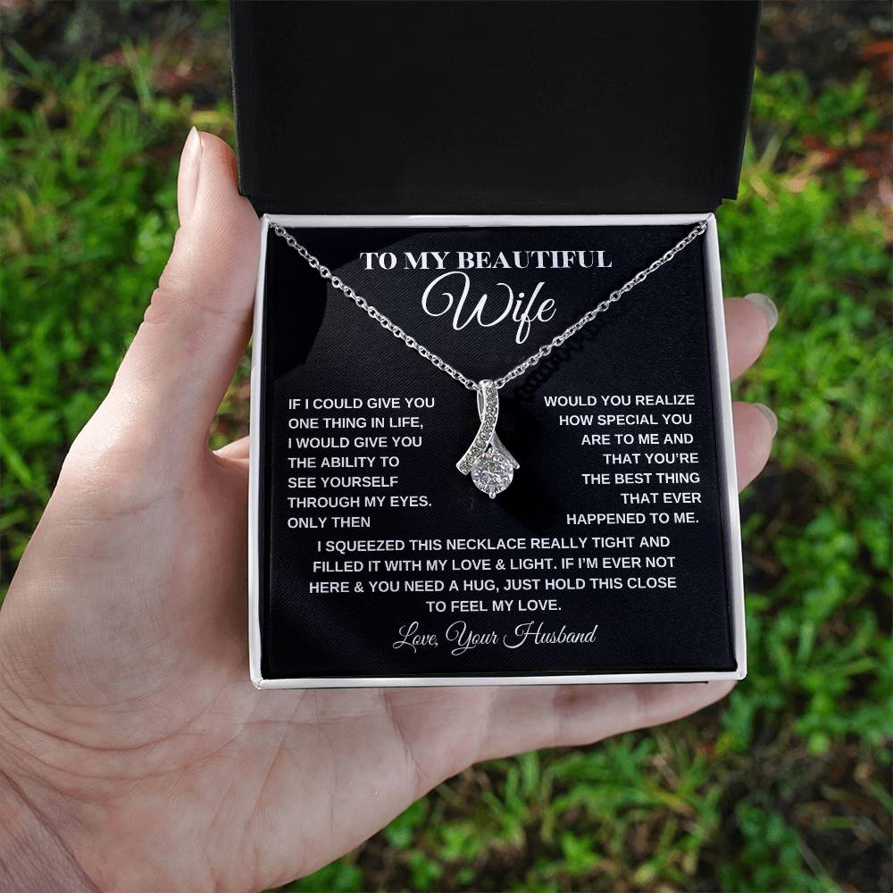 To My Beautiful Wife | Alluring Beauty necklace
