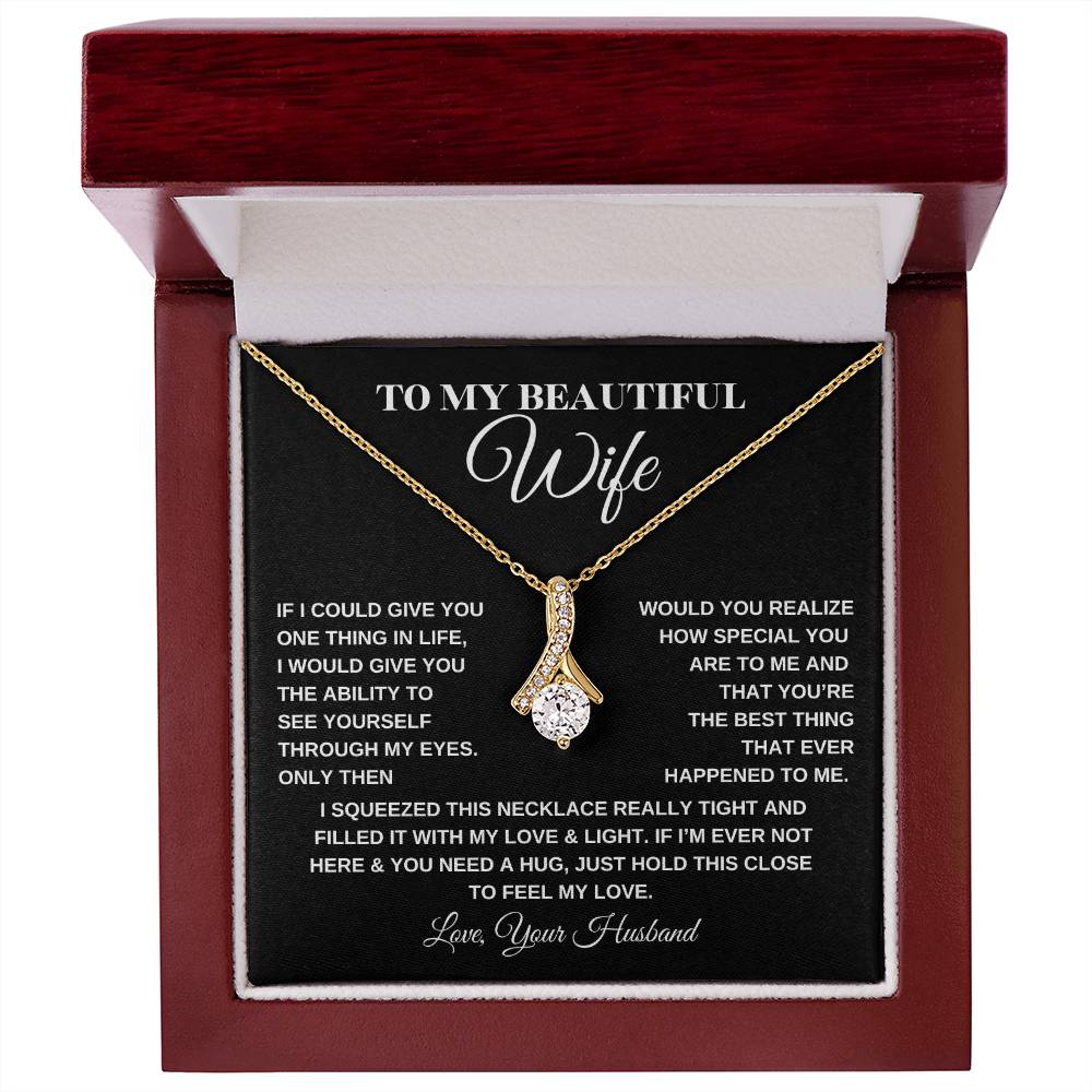 To My Beautiful Wife | Alluring Beauty necklace