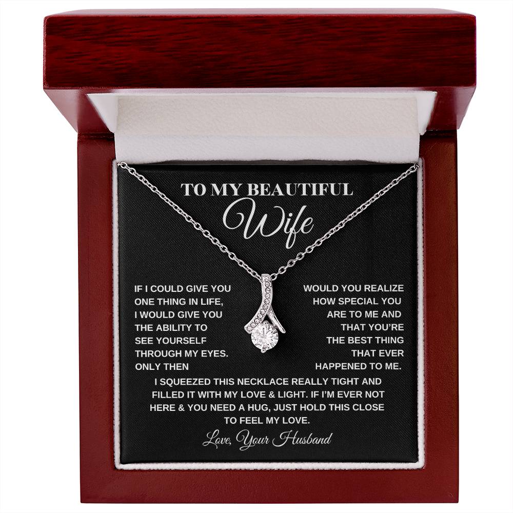 To My Beautiful Wife | Alluring Beauty necklace