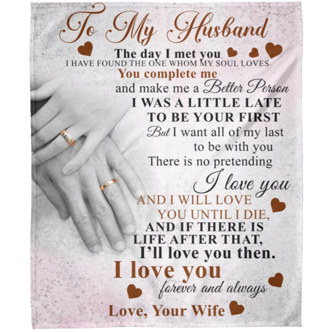 To My Husband | Fleece Blanket