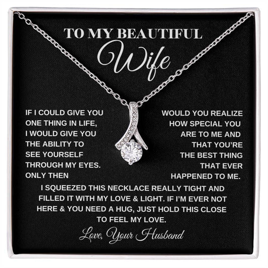 To My Beautiful Wife | Alluring Beauty necklace