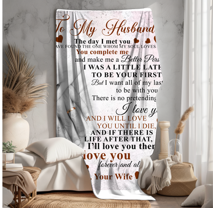 To My Husband | Fleece Blanket