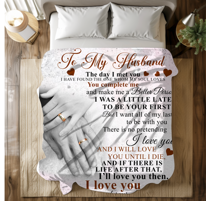 To My Husband | Fleece Blanket